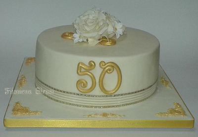 50th wedding anniversary cake - Cake by Filomena