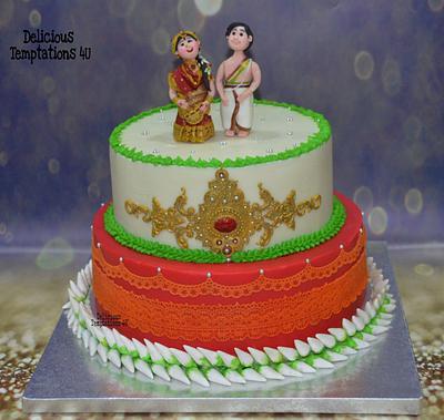 Indian wedding theme Anniversary cake  - Cake by Delicious Temptations 4U 