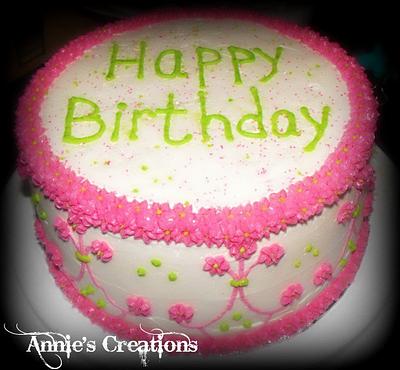Pink Birthday - Cake by Melanie