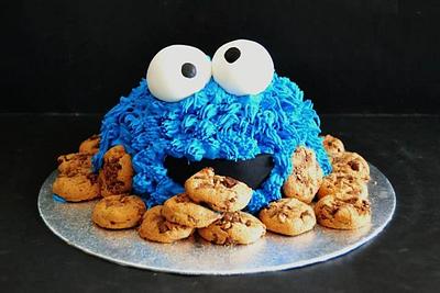 Cookie Monster Cake - Cake by Vania Costa