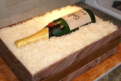Bottle in Crate - Cake by Rosa Matsas