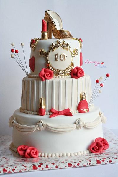 glitter and glamour cake - Cake by Emmy 