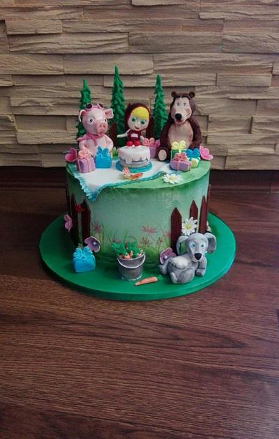 Masha and the Bear cake - Cake by Geri