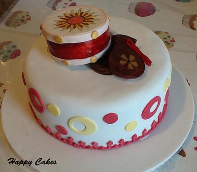 Tambourine and castanets - Cake by Happy Cakes by Giovanna