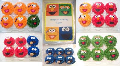 Sesame Street Cake and Cupcakes - Cake by Kimberly Cerimele