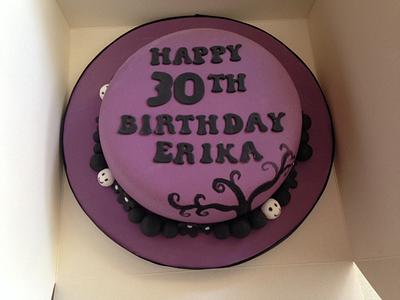 Purple with a hint of gothic - Cake by Ruth