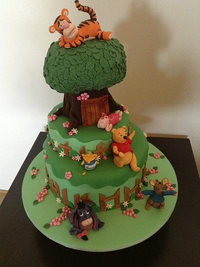 Winnie the poo cake - Cake by Bev Miller