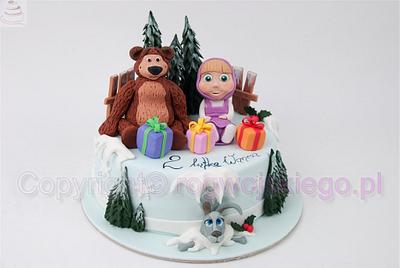 Masha and the bear cake / Tort Masza i niedźwiedź - Cake by Edyta rogwojskiego.pl