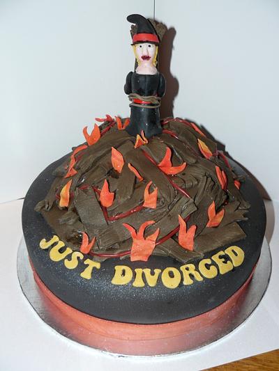 Divorce Witch Cake  - Cake by Krazy Kupcakes 