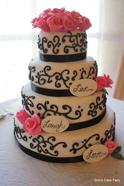 My first Wedding Cake - Cake by Lory Aucelluzzo