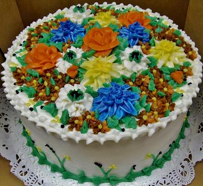 Fall layer buttercream cake - Cake by Nancys Fancys Cakes & Catering (Nancy Goolsby)
