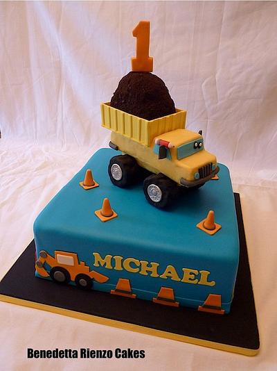Dump Truck First Birthday - Cake by Benni Rienzo Radic