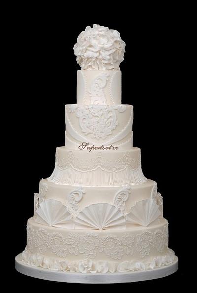 All white wedding cake - Cake by Olga Danilova