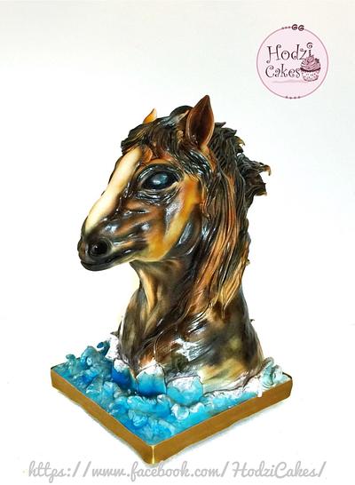 3D Sculpted Horse Cake 🐴🔥 - Cake by Hend Taha-HODZI CAKES