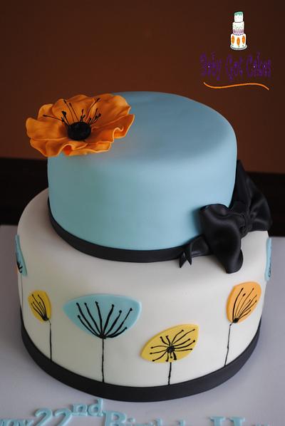 Classy Two Tier...Help!  Looking for the original cake artist! - Cake by Baby Got Cakes
