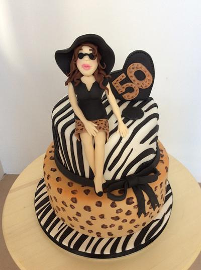 50 birthday  - Cake by Cinta Barrera