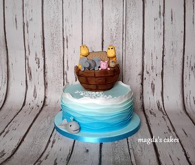 Christening Noah's Ark cake - Cake by Magda's Cakes (Magda Pietkiewicz)