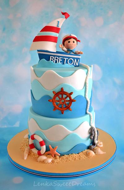 A cake for a little sailor . - Cake by LenkaSweetDreams