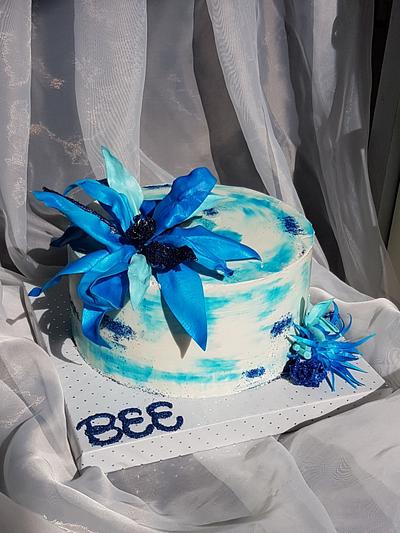 50 shades of blue - Cake by Tirki