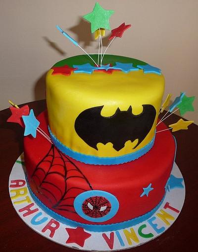 Marvel Comics Birthday Cake - Cake by RoscoeBakery