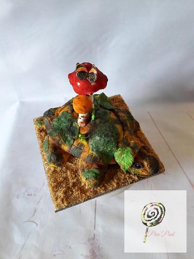 3d Landscape turtle - Cake by Pien Punt