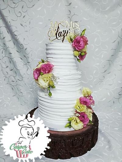 Rustic wedding cake  - Cake by Casper cake