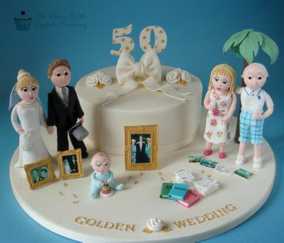 Golden Wedding Cake - Cake by Amanda’s Little Cake Boutique