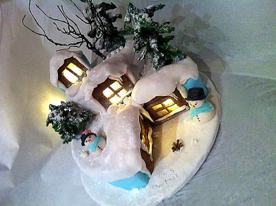 Christmas lights house - Cake by Nuria Moragrega - Cake Mistress