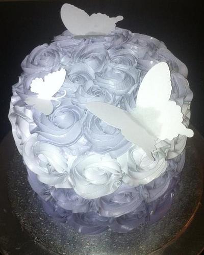 Ombre rosette - Cake by AlphacakesbyLoan 