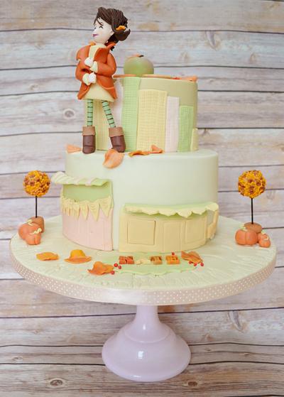 Autumn in New York - Cake by Roo's Little Cake Parlour