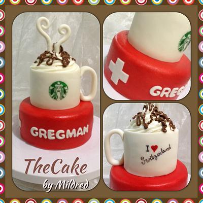 Having a Starbucks in Switzerland - Cake by TheCake by Mildred
