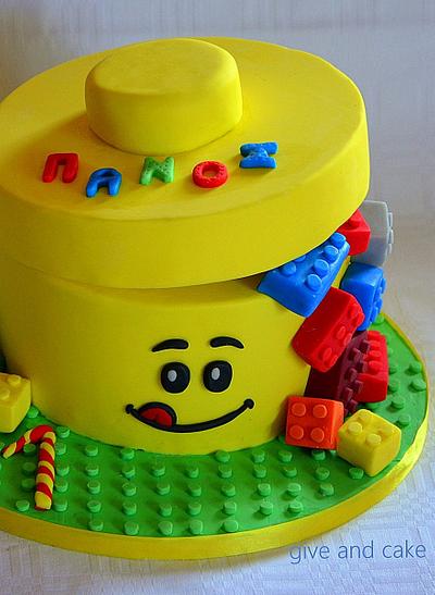 lego box cake - Cake by giveandcake