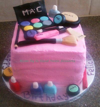 MAC Makeup Birthday Cake  - Cake by In Good Taste Desserts