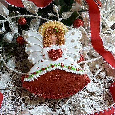 Valentine angel  - Cake by Teri Pringle Wood