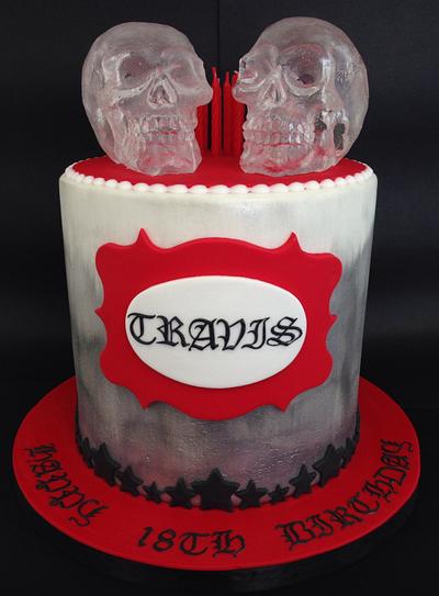 Skull cake - Cake by ClaresCakeDesign
