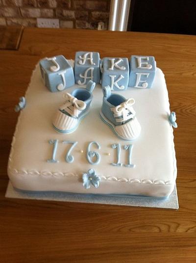 Christening Cake - Cake by Sarah Al-Masrey