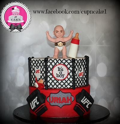UFC baby shower cake - Cake by Danielle Lechuga