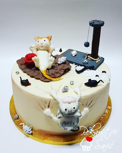 Naughty Cats! - Cake by Ana