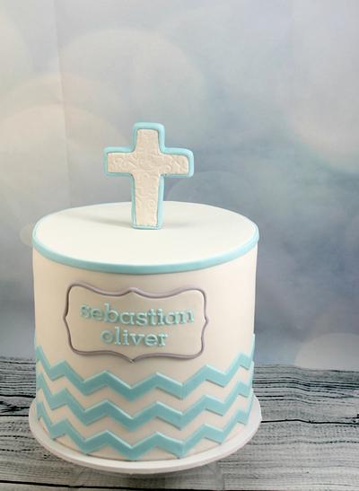 Christening cake for Sebastian - Cake by Kake Krumbs