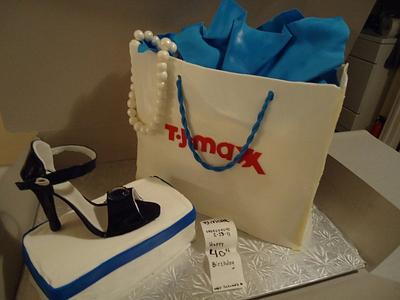 Shopping bag and shoe - Cake by Cakes4Fun