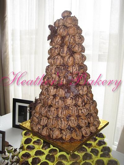 Chocolate Croquembouche - Cake by HeathersBakery