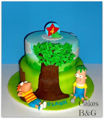 Phineas and Ferb birthday cake - Cake by Laura Barajas 