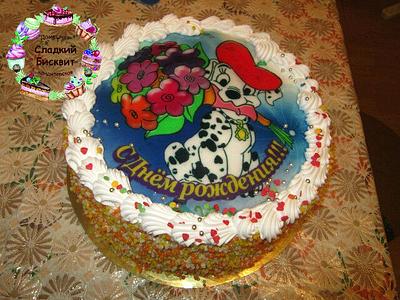Торт с Днём рождения. - Cake by Anastasiya