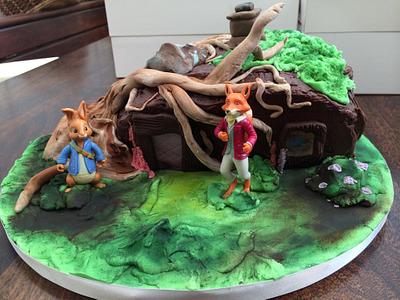 Peter Rabbit and Mr Fox - Cake by Wanda55