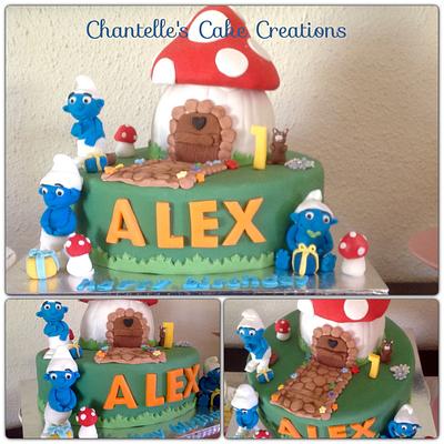 Smurf - Cake by Chantelle's Cake Creations