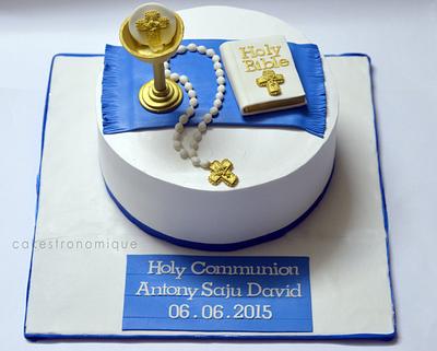 Holy communion whipped crea - Cake by Thasni mariyam wahid