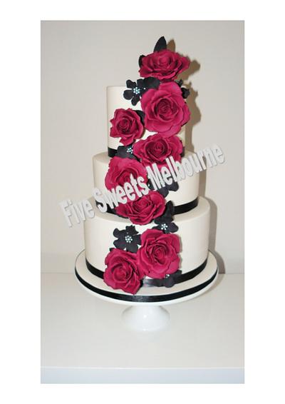 Wedding Cake - Sarah  - Cake by Five Sweets Melbourne