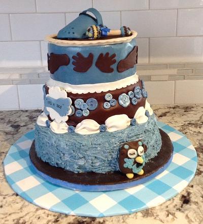 My Daughters Baby Shower Cake - Cake by June ("Clarky's Cakes")