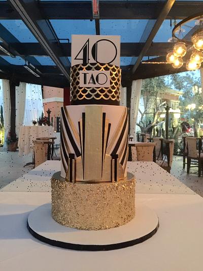 Art Deco Cake - Cake by Maria @ RooneyGirl BakeShop