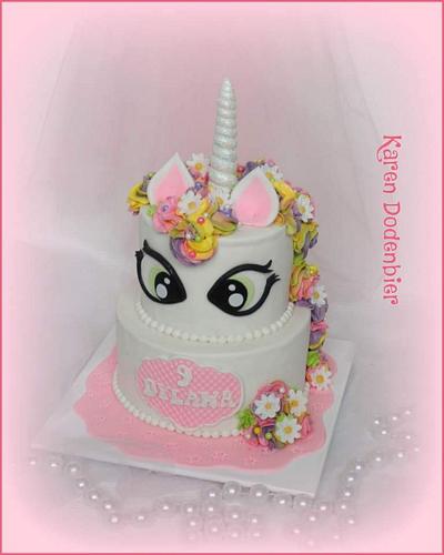Unicorn  - Cake by Karen Dodenbier